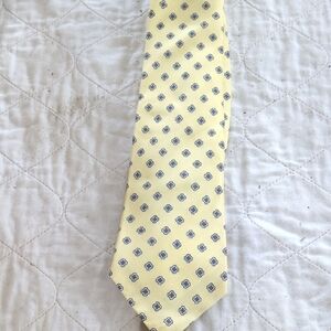 Yellow Patterned Men's Tie